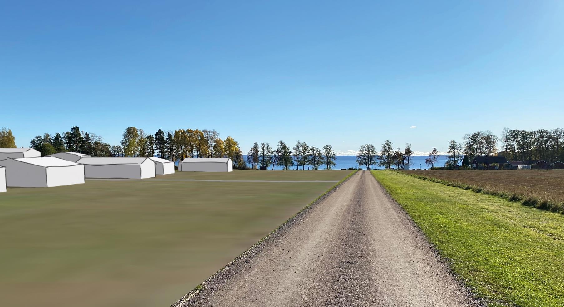 3D-illustration över detaljplanen för Gottbol 