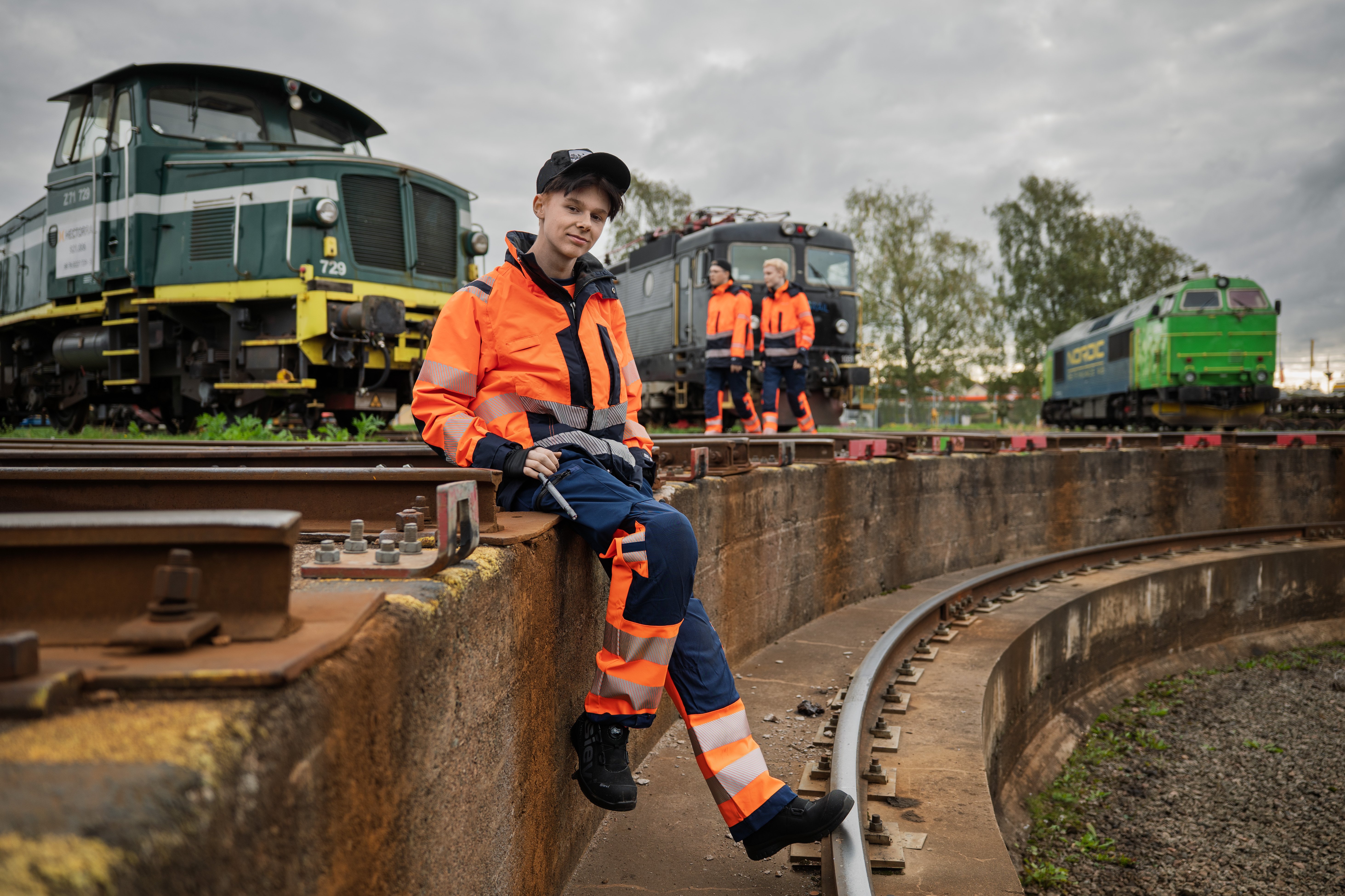 Elever på bangården